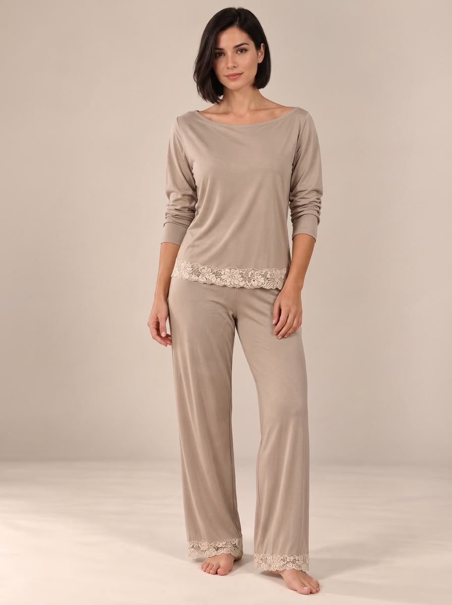 Pyjama Femme Taupe